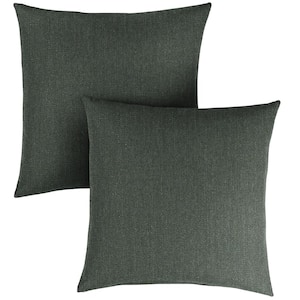 Sunbrella Cast Ivy Square Indoor/Outdoor Throw Pillow (2-Pack)