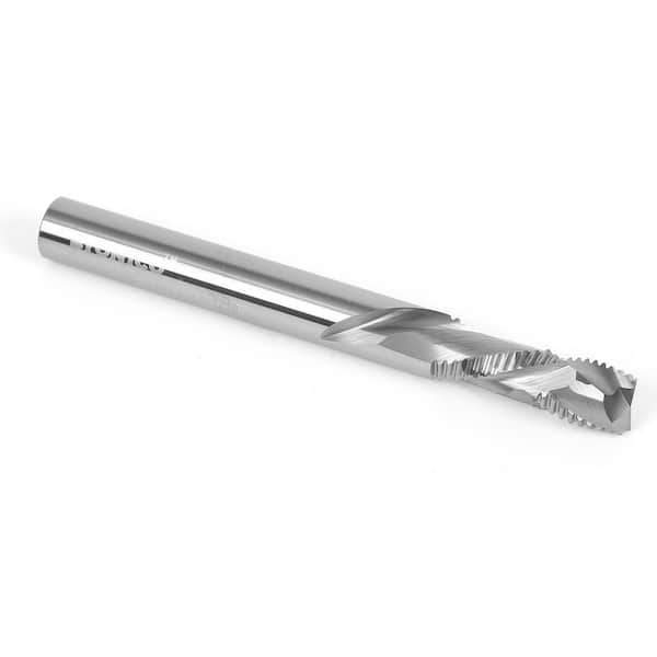 2 Flute Compression Spiral Rougher End Mill 3/8 in. Dia. 3/8 in. Shank Solid Carbide CNC Router Bit