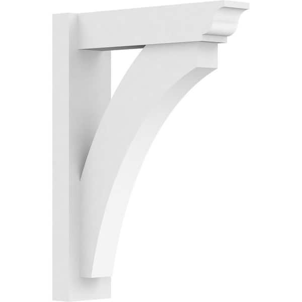 Ekena Millwork Thorton 5 in. W x 24 in. H x 18 in. D Signature Urethane Polyurethane Outlooker with Traditional Ends