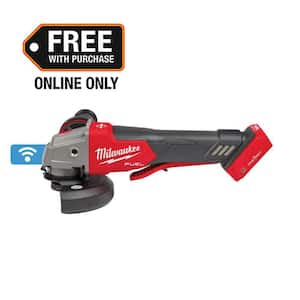 M18 FUEL 18V Lithium-Ion Brushless Cordless 4-1/2 in./5 in. Braking Grinder With Paddle Switch (Tool-Only)