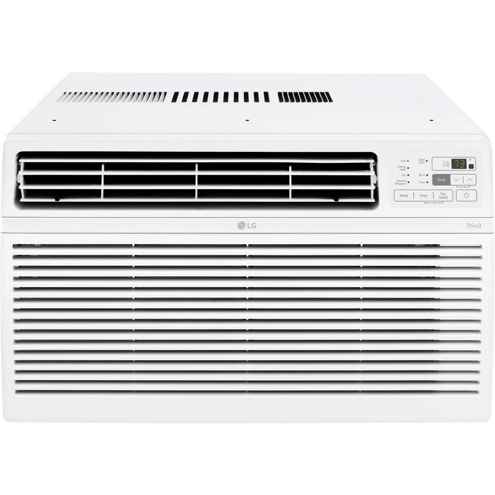 LG 12,000 BTU White Smart Window Air Conditioner with Wi-Fi and Remote