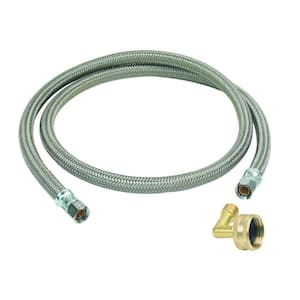 3/8 in. Compression x 3/8 in. Compression x 48 in. Braided Polymer Dishwasher Supply Line with 3/4 in. Garden Hose Elbow