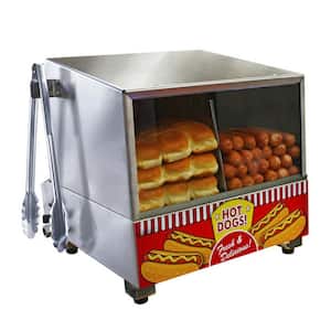 Classic 8 L Stainless Steel Hot Dog Steamer with Temperature Control