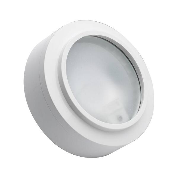 Titan Lighting Zeepuk 1-Lamp Xenon White Puck Light with Frosted Glass