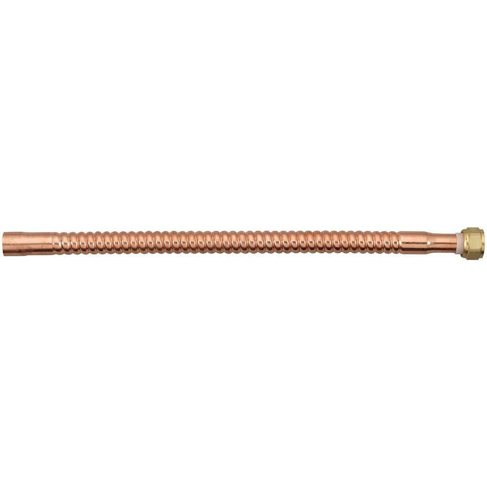 Homewerks Worldwide 3/4 in. x 24 in. FIP x S Copper Water Heater Connector