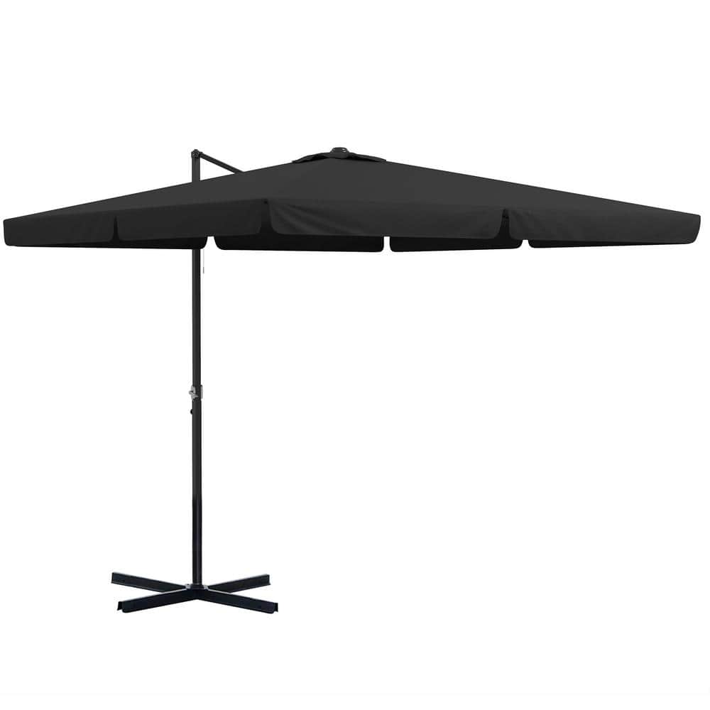 10 ft. Aluminum Cantilever Patio Umbrella, Square Offset Umbrella with Tilt