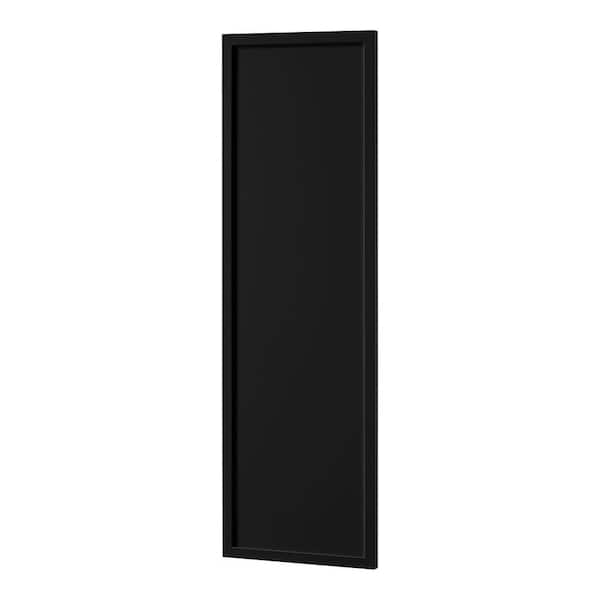 Hampton Bay Leyton 12 in. W x 36 in. H Wall Decorative End Panel in Raven Black