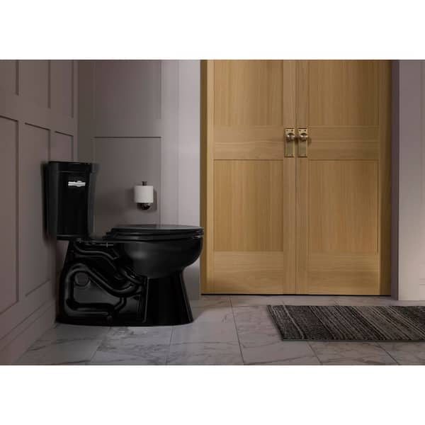 KOHLER Highline Two-Piece 1.6 GPF Flapper/Piston Elongated Toilet