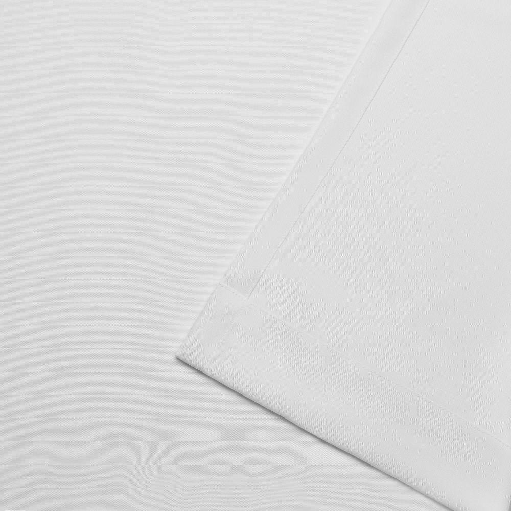 Winter White Polyester Light-Filtering Tab Top Curtain Panels, 120" x 54"