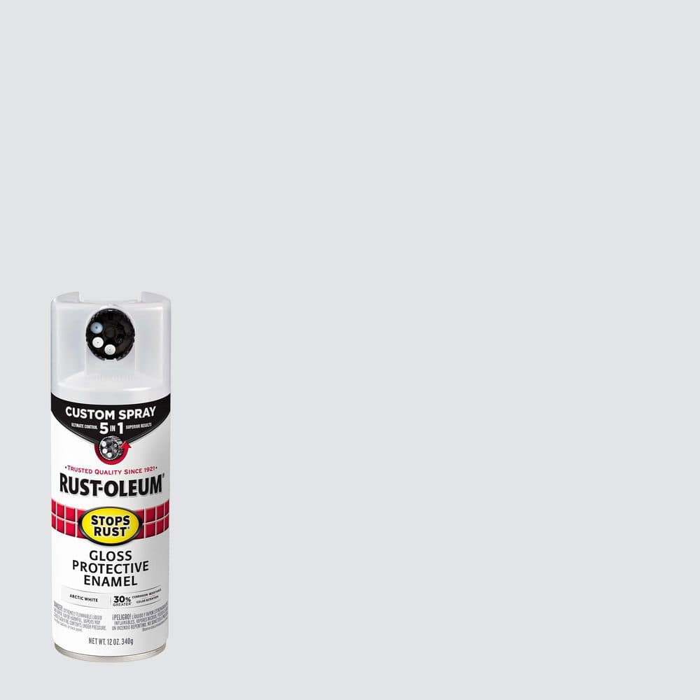 Rust-Oleum Stops Rust 12 oz. Custom Spray 5-in-1 Satin Artic White Spray  Paint (Case of 6) 383424 - The Home Depot