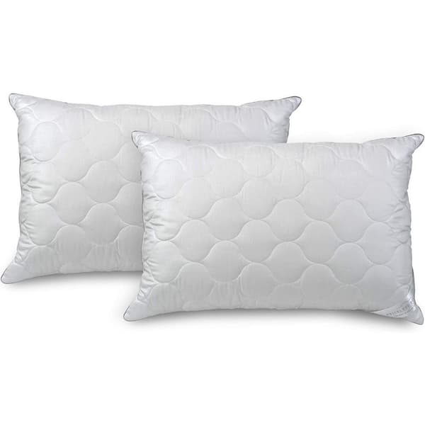 The Company Store Organic White Extra Firm Down Standard Pillow  PP45-STD-WHITE - The Home Depot