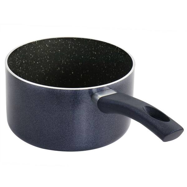 Oster 2.5 qt. Metallic Grey Merrion Nonstick Aluminum Saucepan with Lid