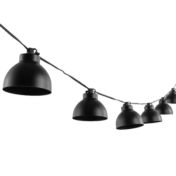 SAFAVIEH Claudie 10-Light 10 ft. Outdoor Plug-In Integrated LED Globe String -Light