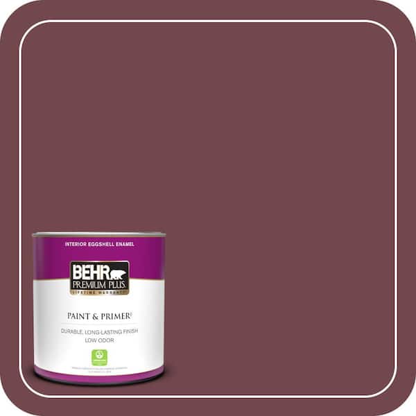 BEHR PREMIUM PLUS 1 qt. #PPF-50 Fired Brick Eggshell Enamel Low Odor Interior Paint & Primer