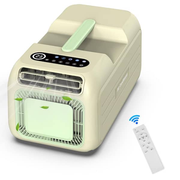 4600 BTU Portable Air Conditioner Cools 170 sq. ft. with Remote, Dehumidifier for Tent, Van Camper, RV Trips (Green)