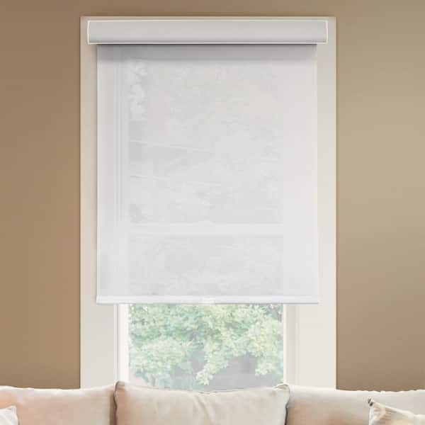 Chicology Deluxe Corldess Magnolia Light Filtering Best for Kids Polyester Roller Shade, 72 in. W X 72 in. L