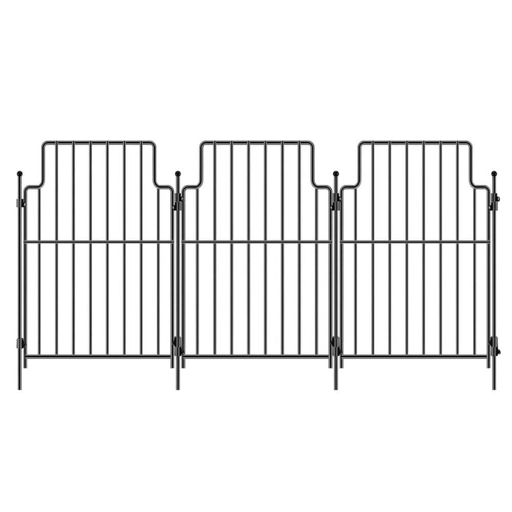 21 in. Metal Decorative Garden Fence 25Pack No Dig Animal Barrier Rustproof Panels for Outdoor Yard Patio price history on PriceWatchPro