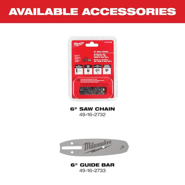 Milwaukee - M12 FUEL 12V Lithium-Ion Brushless Battery 6 in. HATCHET Pruning Saw Kit w/3/8 in. Ratchet, 4.0 Ah Battery, Charger