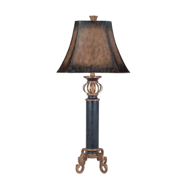 Titan Lighting 1-Light 35 in. Iron Footed Column Lamp-DISCONTINUED
