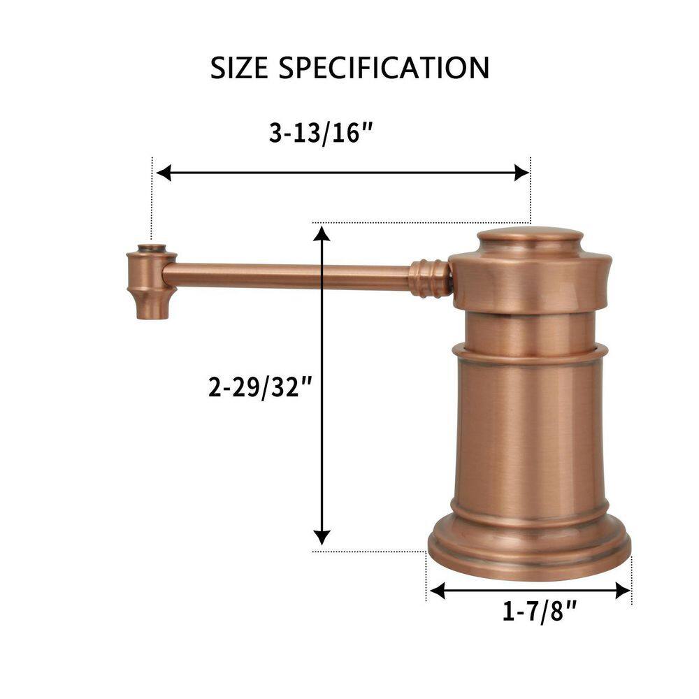 Copper Brass Kitchen Countertop Soap Dispenser