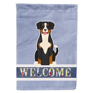 11 in. x 15-1/2 in. Polyester Entlebucher Welcome 2-Sided 2-Ply Garden Flag