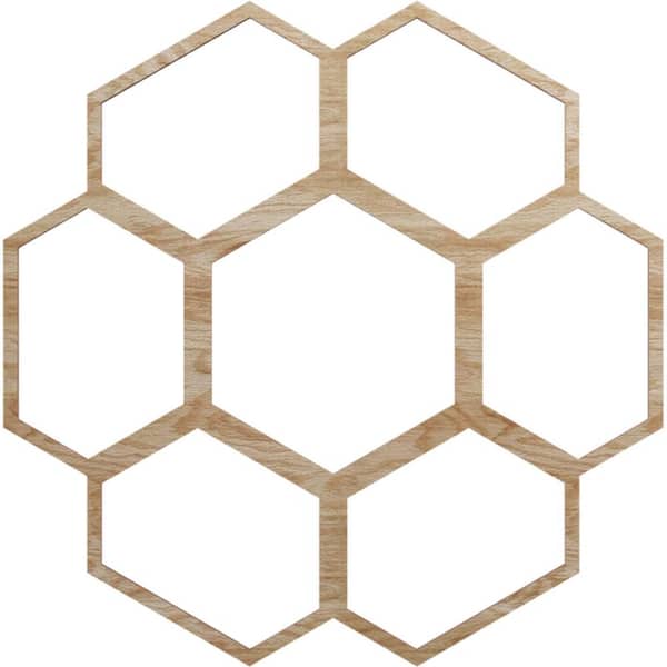 Ekena Millwork 24 in. x 10.25 in. x 0.25 in. Wood Medallion Moulding