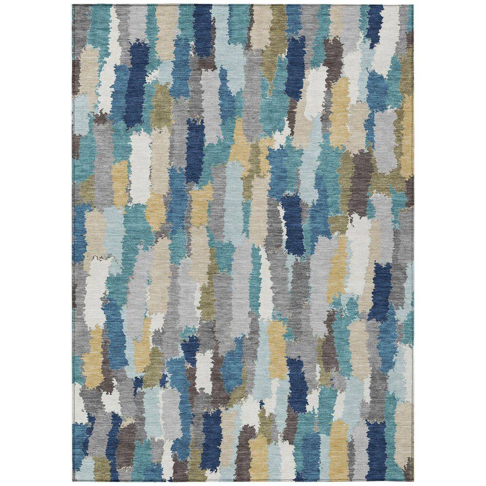 Chantille Machine Washable Indoor/Outdoor Abstract ACN2437 Teal 3 ft. x 5 ft. Area Rug price history on PriceWatchPro