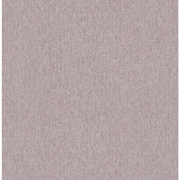 Advantage Purple Herringbone Lavender Tweed Wallpaper