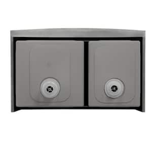 Professional 33 in. Farmhouse Apron-Front 16 Gauge 60/40 Double Bowl Stainless Steel Kitchen Sink with Accessories