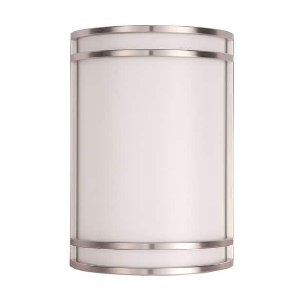 AMAX LIGHTING WS 9.875 in. 1-Light Brushed Nickel LED Wall Sconce 4000K