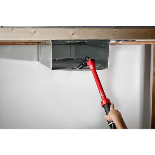 Milwaukee - AIR-TIP 1-1/4 in. - 2-1/2 in. Pivoting Extension Wand Wet/Dry Shop Vacuum Attachment (1-Piece)