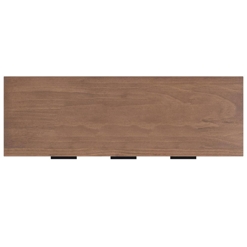 Hollander Medium Saddle Brown Solid Wood Sideboard Buffet