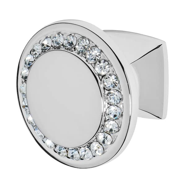 Isabel 1-1/4 in. Chrome with Clear Crystal Cabinet Knob Isabel 1-1/4 in. Chrome with Clear Crystal Cabinet Knob