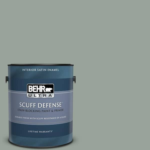 BEHR ULTRA 1 gal. #N410-4 Natures Gift Extra Durable Satin Enamel Interior  Paint & Primer 775401 - The Home Depot