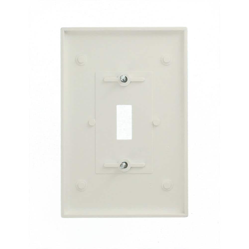 Leviton White Oversized 1-Gang Toggle Wall Plate