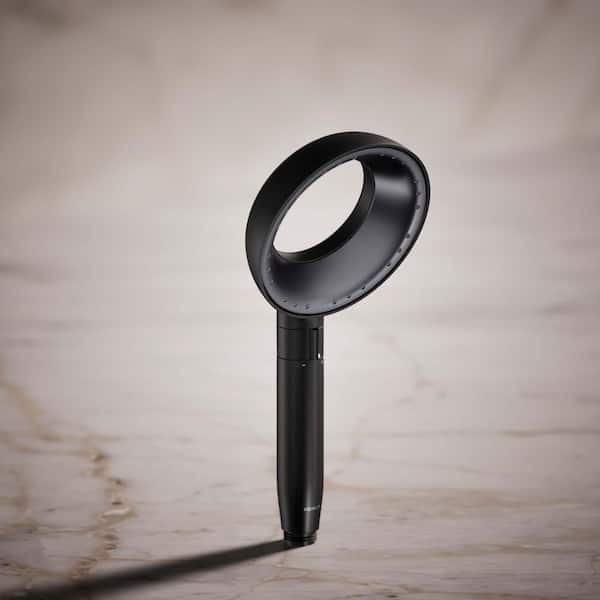 Statement VES 1-Spray Pattern with 1.5 GPM 6 in. Wall Mount Handheld Shower Head in Matte Black