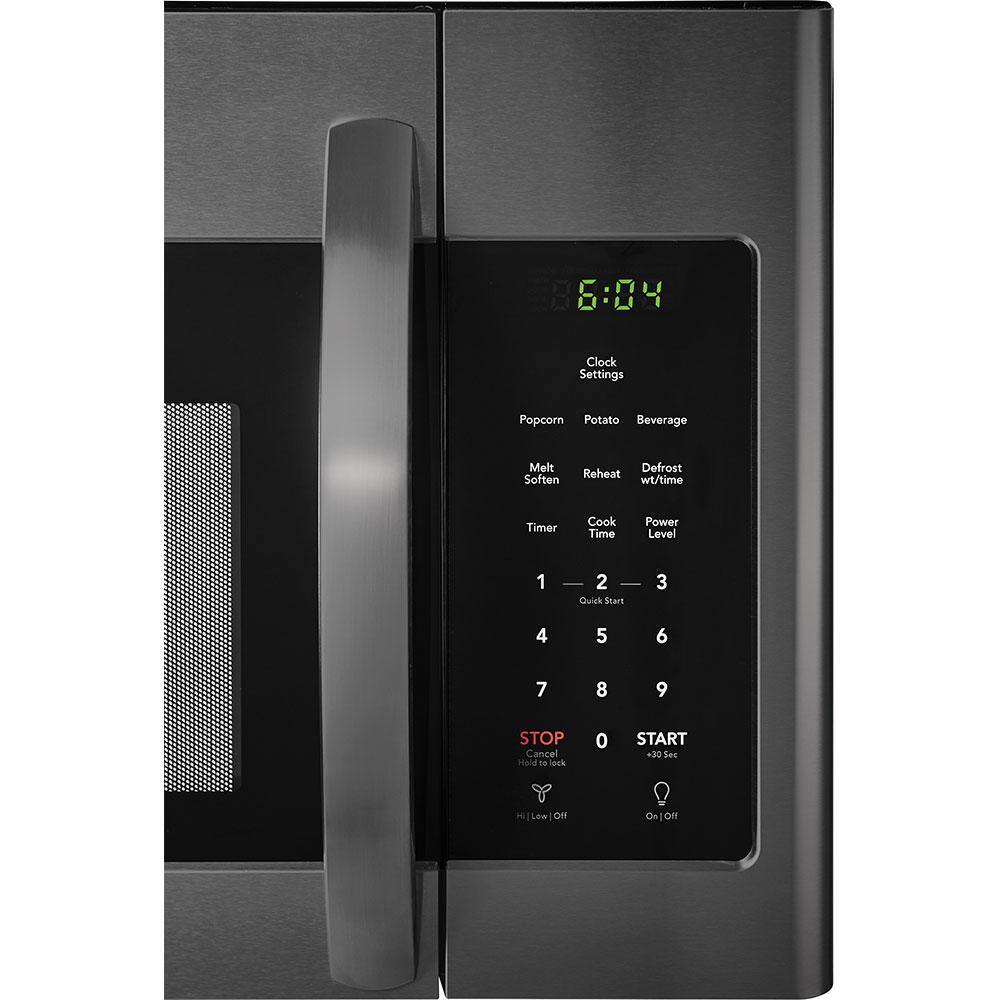 30 in. 1.8 cu. ft. Over the Range Microwave in Black Stainless Steel