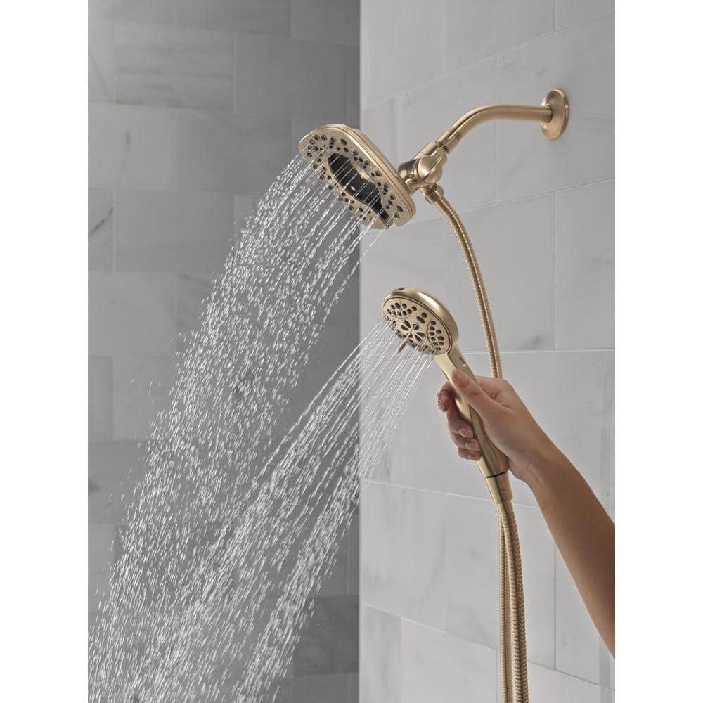 Champagne Bronze Dual Shower Head with Handheld Spray