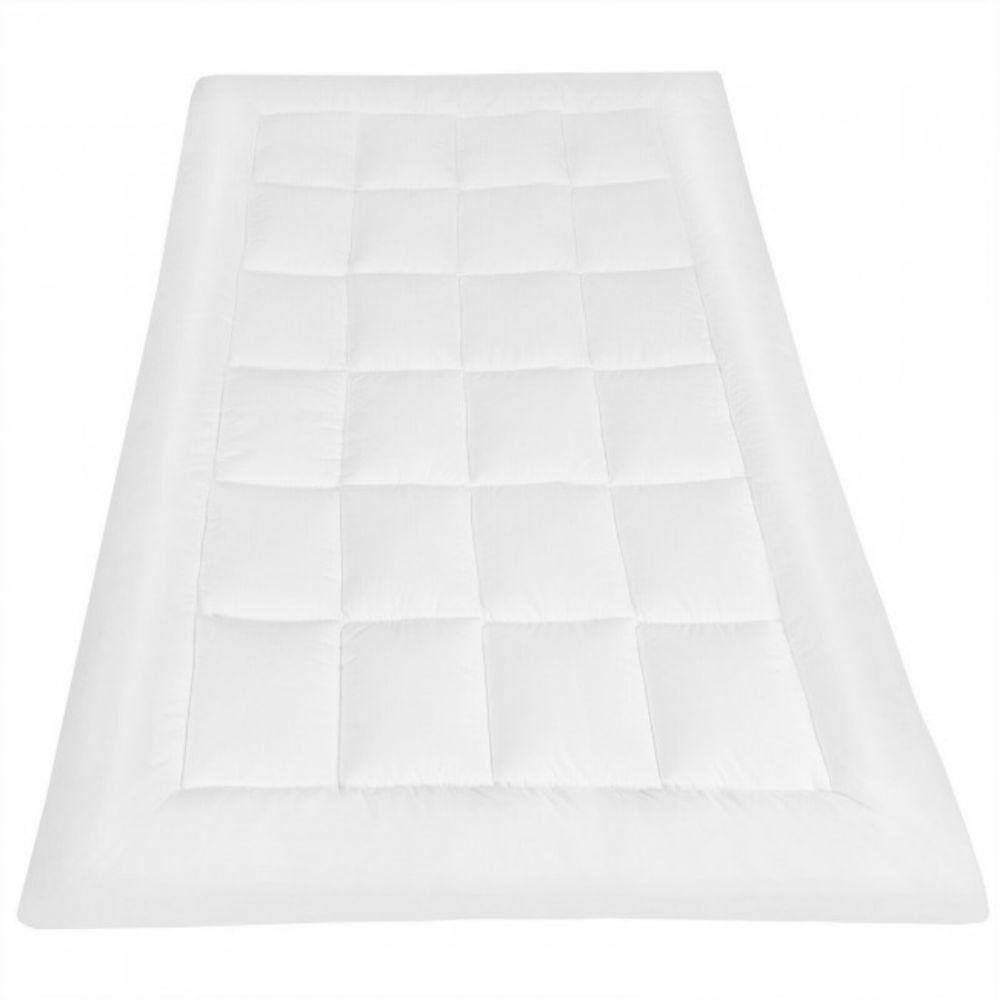 ANGELES HOME White Mattress Pad Cover Padded Topper Soft Quilted Fitted Deep PocketFull Size