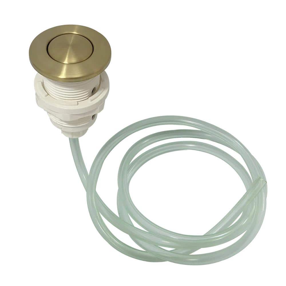 Kingston Brass Trimscape Gourmetier Disposal Air Switch Button in Brushed  Brass HKA317 The Home Depot