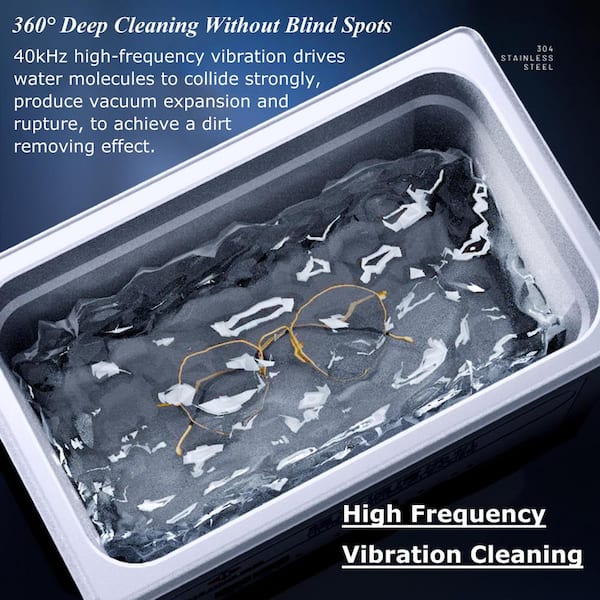 Rechargeable Glasses Cleaner - High-Frequency Vibration, One-Key