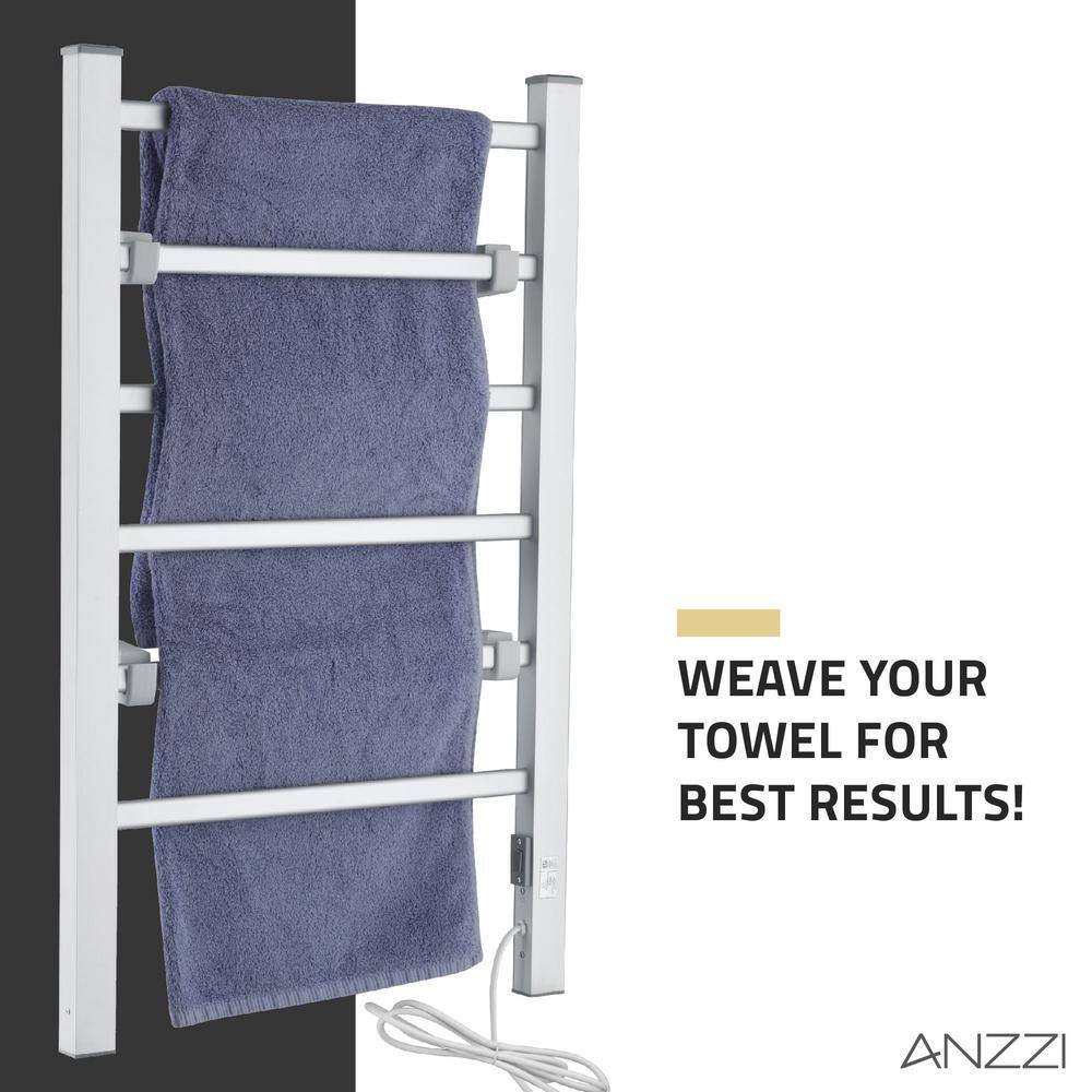 Naples Aluminum Floor-Standing 6-Bar Towel Warmer