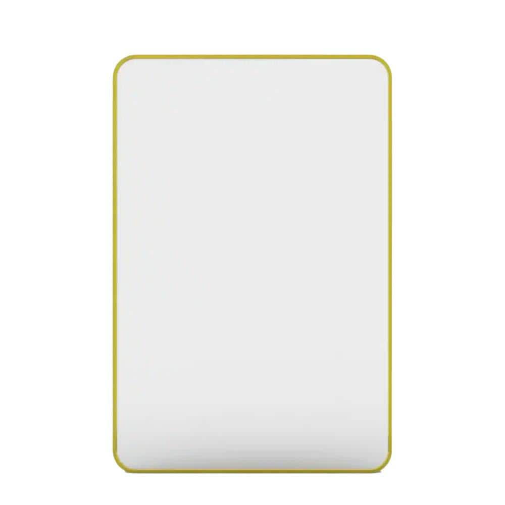 24 in. W x 36 in. H Rectangular Aluminum Alloy Framed Wall Bathroom Vanity 