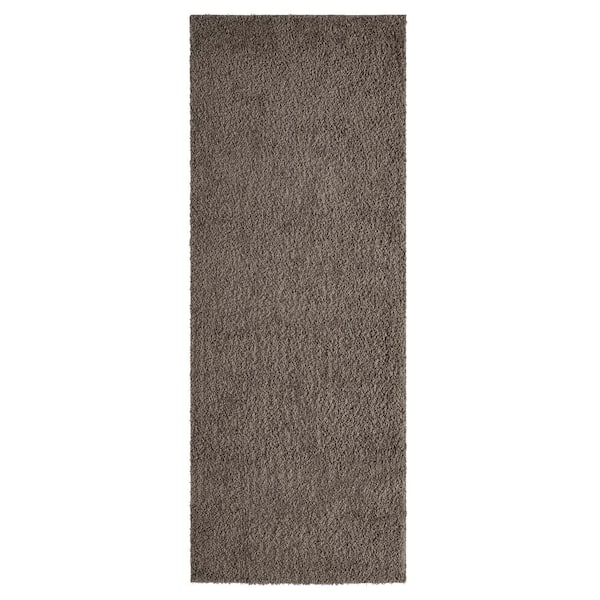 Context Eclipse Solid Taupe 3 ft. x 10 ft. Polypropylene Area Rug