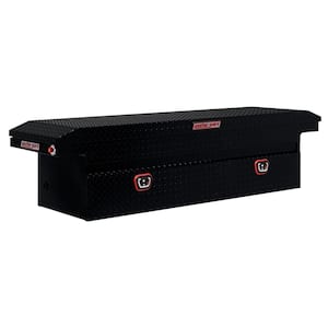 Weather Guard 41 in. Matte Black Aluminum Lo- Side Truck Tool Box