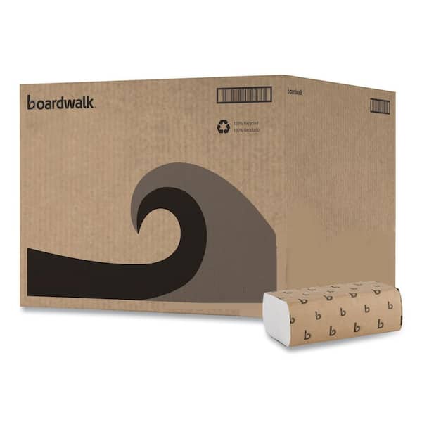 9 in. x 9-9/20 in. White Multi-fold Paper Towel Cleaning Wipes (250 Towels/Pack, 16-Packs/Carton)