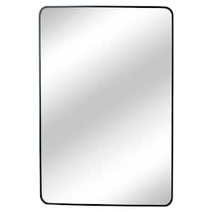 40 in. x 22 in. Black Classic Aluminum Rectangle Framed Vanity Mirror