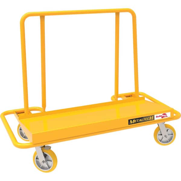 MetalTech Wall Hauler Series 4000 60 in. x 29.5 in. x 48 in. Heavy Duty Drywall Cart with Wheels, 3,600-lb. Capacity Rolling Cart