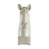 A & B Home 16 in. Horse Statue Crackled White 66973 - The Home Depot