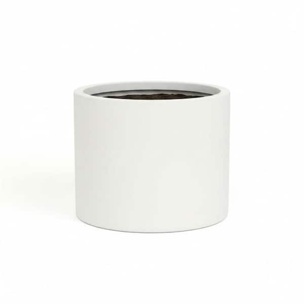 8 Inch Fiberstone Large Indoor Outdoor Plant Pot, UV & Frost